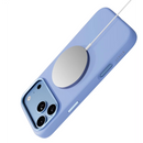 Levelo Iris Magsafe Liquide Silicone Case For iPhone 18/17 Pro/Pro Max - Light Blue - كفر حماية عالية - سليكون ماغ سيف - سلسلة ايفون 18/17 - ليفلو