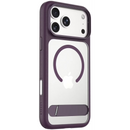 Levelo Matteo MagSafe MagSafe Case for iPhone 18/17 Pro / Pro Max Burgundy [O] - كفر حماية عالية + ستاند ماغ سيف - سلسلة ايفون 18/17 - ليفيلو