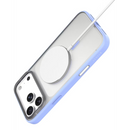 Levelo Tapa Magsafe Matte TPU+PC Case For iPhone 18 Pro/ Pro Max – Light Blue - كفر حماية عالية - ماغ سيف - سلسلة ايفون 18 - ليفيلو