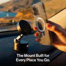 Statik HyperMount Pro Vacuum Magnetic NanoSuction  Phone Mount with Wireless charging - Black [V] - ستاند سيارة + شحن التليفون - شفط - ماق سيف