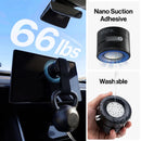 Statik HyperMount Pro Vacuum Magnetic NanoSuction  Phone Mount with Wireless charging - Black [V] - ستاند سيارة + شحن التليفون - شفط - ماق سيف