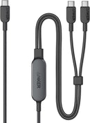 Anker 2-in-1 USB C to USB C Cable 140W Max Fast Charging 4ft Braided Nylon Cord [D] - كيبل شحن 2 في 1 - انكر - قوة 140 واط - كفالة 18 شهر