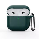 Clip AirPods 4 - 2024 Silicon Case - Dark Green - كفر حماية - سماعة ابل ايربودز 4 - 2024