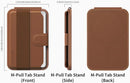 Sinjimoru M-Pull Tab Stand Magsafe Wallet- Brown [V] - مسكة ومحفظة للبطاقات وستاند - ماغ سيف مغناطيس - لاجهزة الايفون