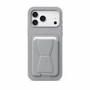 VIP iPhone Case - Stand and Wallet Function - Wallet Case Gray [H]- كفر مقاوم للصدمات + ستاتند + مغناطيس - محفظة