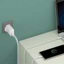 Smartix Premium UK Wall Adaptor 45W GaN - GEN 2 - White - بلاك شاحن حائط قوه 45 واط - منفذ تايب سي + منفذ للشحن السريع + واير تايب سي - كفالة 12 شهر