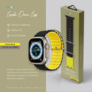 PAWA - Lagos Premium Soft Silicon Straps - Black/Yellow - سير ساعه أبل واتش