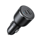 UGREEN 63W 2-Port Fast Car Charger -[B] - شاحن ولاعة للسيارة -يوجرين - قوة 63 واط - منفذ تايب سي للشحن السريع ومنفذ للشحن الذكي - كفالة 12 شهر