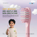 Pawa Electric Toothbrush Giggle For Kids-Pink [O] - فرشاة التنظيف الأسنان الأطفال القابل لإعادة الشحن - كفالة 24 شهر