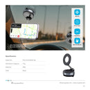 Pawa Vacuum Suction 360 rotation phone holder-Black - ستاند سيارة مناسب لجميع انواع الاجهزة - شفط بدون شحن - دوران 360 درجة - ماغ سيف