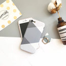 Light Dark Grey Case with Ring - كفر مع مسكة خاتم
