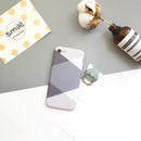 Light Dark Grey Case with Ring - كفر مع مسكة خاتم