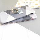 Light Dark Grey Case with Ring - كفر مع مسكة خاتم