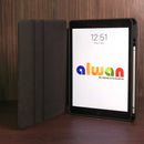 WiWu Waltz Rotative iPad Case - Black -  كفر ايباد حماية عالية - مع مكان للقلم - ووضعيتين للاستاند بالطول والعرض