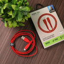 Energea Nyloflex USB-A to Lightning Cable 1.5M - Red[B] - سلك شحن ايفون - انيرجيا - طول متر ونصف - كفالة 5 سنين