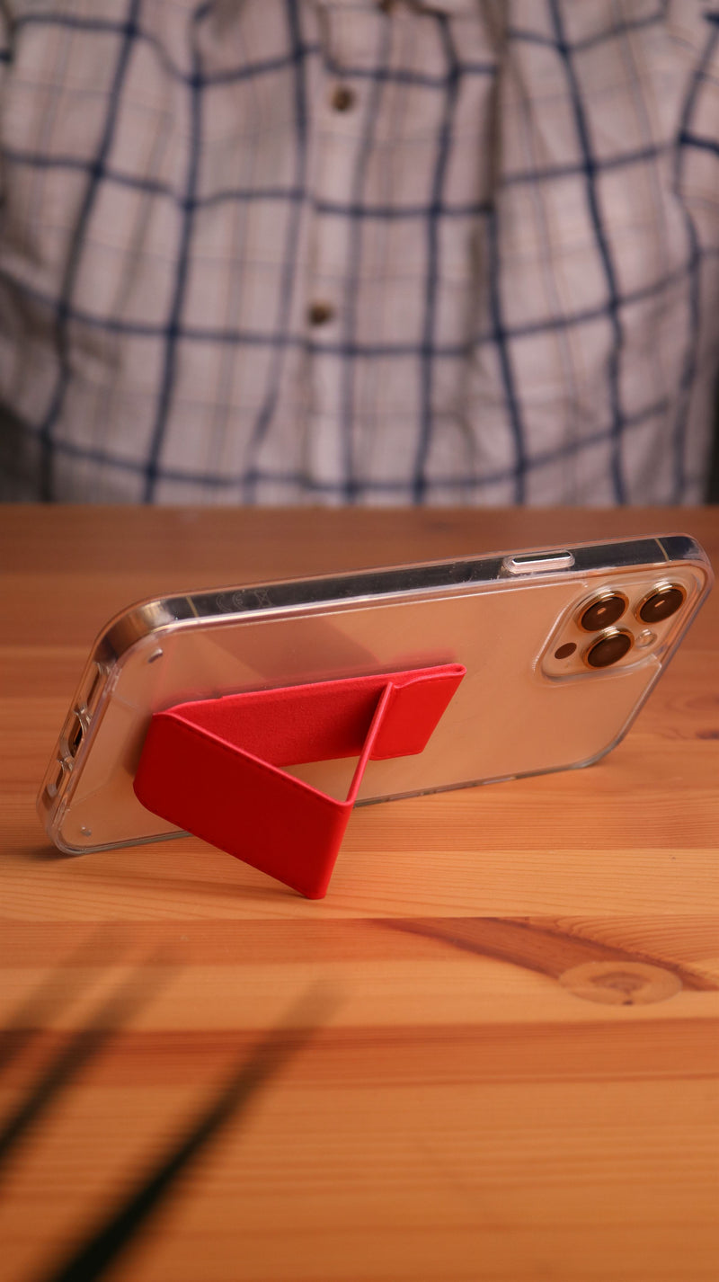 Red Grip, Horizontal, Vertical and Magnetic Stand - مسكة وستاند جانبي ورأسي ومغناطيس للسيارة