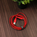 Energea Nyloflex USB-A to Lightning Cable 1.5M - Red[B] - سلك شحن ايفون - انيرجيا - طول متر ونصف - كفالة 5 سنين