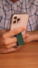 Dark Green Grip, Horizontal, Vertical and Magnetic Stand - مسكة وستاند جانبي ورأسي ومغناطيس للسيارة