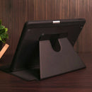 WiWu Waltz Rotative iPad Case - Black -  كفر ايباد حماية عالية - مع مكان للقلم - ووضعيتين للاستاند بالطول والعرض