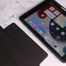 WiWu Magnetic iPad Folio Case - Black - كفر ايباد حماية عالية - مع مكان للقلم - ووضعيتين للاستاند - مغناطيس