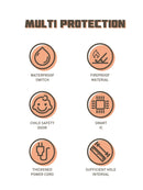 LDNIO Charger Power Strip With 10 Outlets - 30W - 6-Port USB Wall Charger Adapter - موزع شاحن حائط دولي - 10 مخارج كهرباء + 6 مخارج للشحن - قوة 30 واط - كفالة 12 شهر