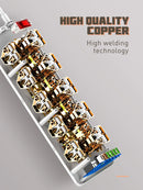 LDNIO Charger Power Strip With 10 Outlets - 30W - 6-Port USB Wall Charger Adapter - موزع شاحن حائط دولي - 10 مخارج كهرباء + 6 مخارج للشحن - قوة 30 واط - كفالة 12 شهر