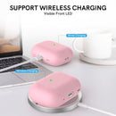 Ahastyle Silicone Case With Strap - Apple AirPods Pro 2/3 - Pink - كفر حماية مع ستراب - سماعة ابل ايربودز برو 3/2