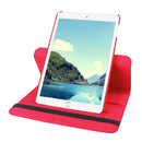 iPad Leather Case with 360 Degree Rotating Stand - iPad mini 6 - 2021 - Red - كفر حماية ايباد مع ستاند