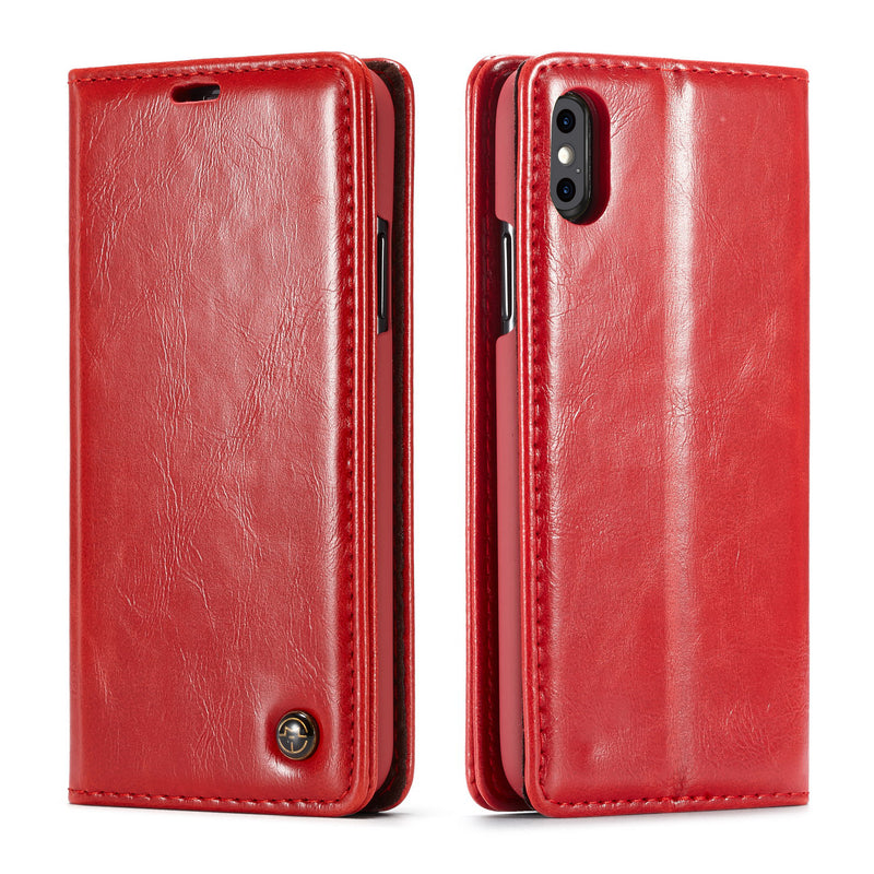 CaseMe 003 - Wallet - Red - كفر محفظة وبطاقات
