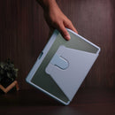 WiWu Waltz Rotative iPad Case - Light Blue - كفر ايباد حماية عالية - مع مكان للقلم - ووضعيتين للاستاند بالطول والعرض