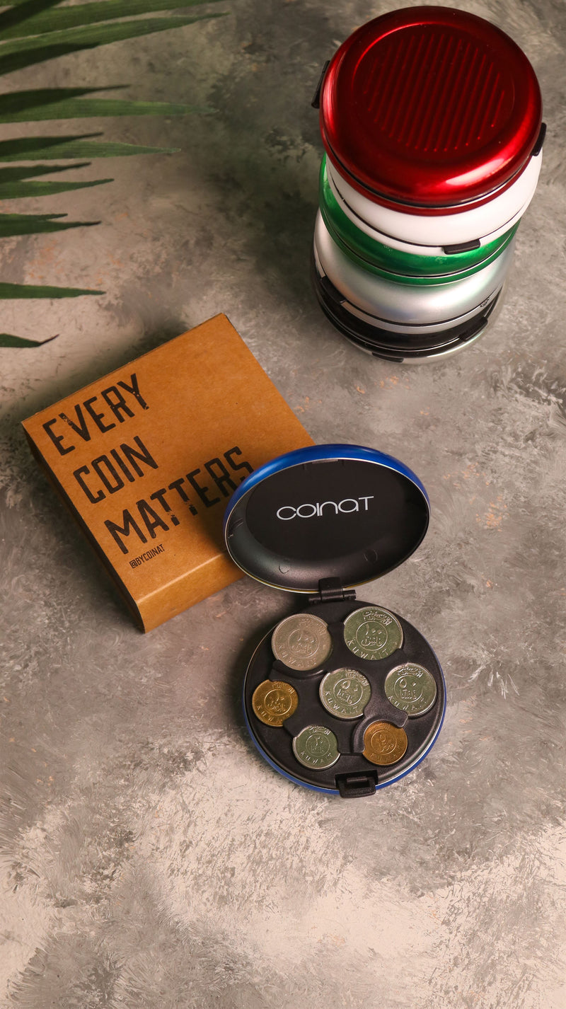 Coinat Aluminum Wallet - Blue - ازرق - كوينات محفظة القطع النقدية