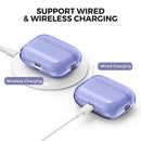 Ahastyle Transparent TPU Case - Apple AirPods Pro 2/3 - Purple - كفر حماية مع ستراب - سماعة ابل ايربودز برو3/2