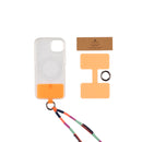 Happy-Nes - Only Phone Ring Patch - Orange - Pink - Green - for All Cases iPhone Models - خاتم دائري مع علاقة - هابي نيس - لتعليق الاستراب بالكفر