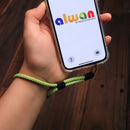 Light Green Lanyard with Clear Case - كفر حماية شفاف مع خيط علاقة