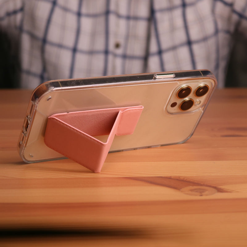 Pink Grip, Horizontal, Vertical and Magnetic Stand - مسكة وستاند جانبي ورأسي ومغناطيس للسيارة