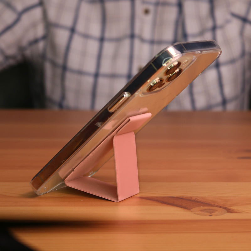 Pink Grip, Horizontal, Vertical and Magnetic Stand - مسكة وستاند جانبي ورأسي ومغناطيس للسيارة