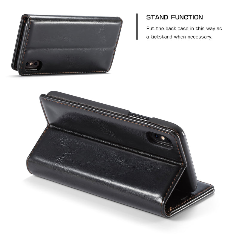 CaseMe 003 - Wallet - Black - كفر محفظة وبطاقات