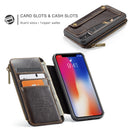 CaseMe 011 - Brown - كفر ومسكة ومحفظة للبطاقات والنقود