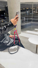 Happy-Nes - The Original Adjustable Phone Strap - Plum Adjustable Strap - With or Without Case - خيط علاقة - صناعة يدوية تركية - يمكنكم اختيار مع كفر او بدون كفر فقط خيط علاقة