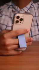 Light Blue Grip, Horizontal, Vertical and Magnetic Stand - مسكة وستاند جانبي ورأسي ومغناطيس للسيارة