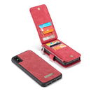 CaseMe 007 - Red - كفر ومحفظة للبطاقات والنقود