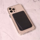 Uniq Lyft Magnetic Phone Stand & Card Holder - Black - مسكة وستاند جانبي ورأسي ومحفظة للبطاقات - يونيك