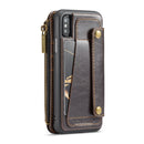 CaseMe 011 - Brown - كفر ومسكة ومحفظة للبطاقات والنقود