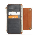 CaseMe 011 - Brown - كفر ومسكة ومحفظة للبطاقات والنقود