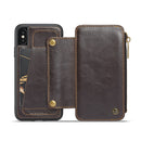 CaseMe 011 - Brown - كفر ومسكة ومحفظة للبطاقات والنقود