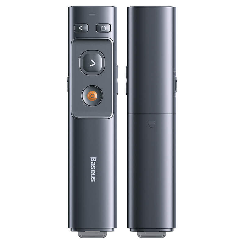 Baseus Orange Dot Wireless Presenter (Red Laser) Wireles Presenter - مؤشر ليزر - للعروض التقديمية - البرزنتيشن - مناسب لجميع انواع الاجهزة والايبادات