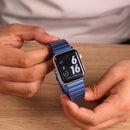 Viva Madrid Lavier Metal Watch Strap  - Blue - سير ساعة ابل ووتش - فيفا مدريد