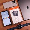 Porodo Universal Travel Charger - شاحن حائط دولي - لجميع دول العالم - منفذين للشحن الذكي والسريع - كفالة 24 شهر