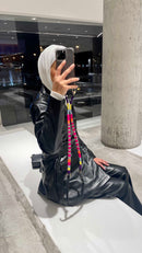 Happy-Nes - The Original Adjustable Phone Strap - Plum Adjustable Strap - With or Without Case - خيط علاقة - صناعة يدوية تركية - يمكنكم اختيار مع كفر او بدون كفر فقط خيط علاقة