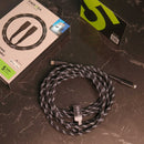 Energea Nyloflex USB-C to Lightning Cable - Black - 3M - سلك شحن ايفون تايب سي - انيرجيا - طول 3 متر - كفالة 5 سنين